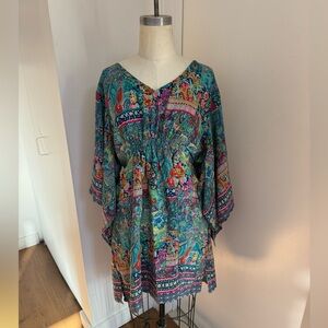 Women's Bohemian indian tie dress